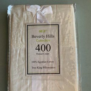 Two King Pillowcases 400 Thread Counts